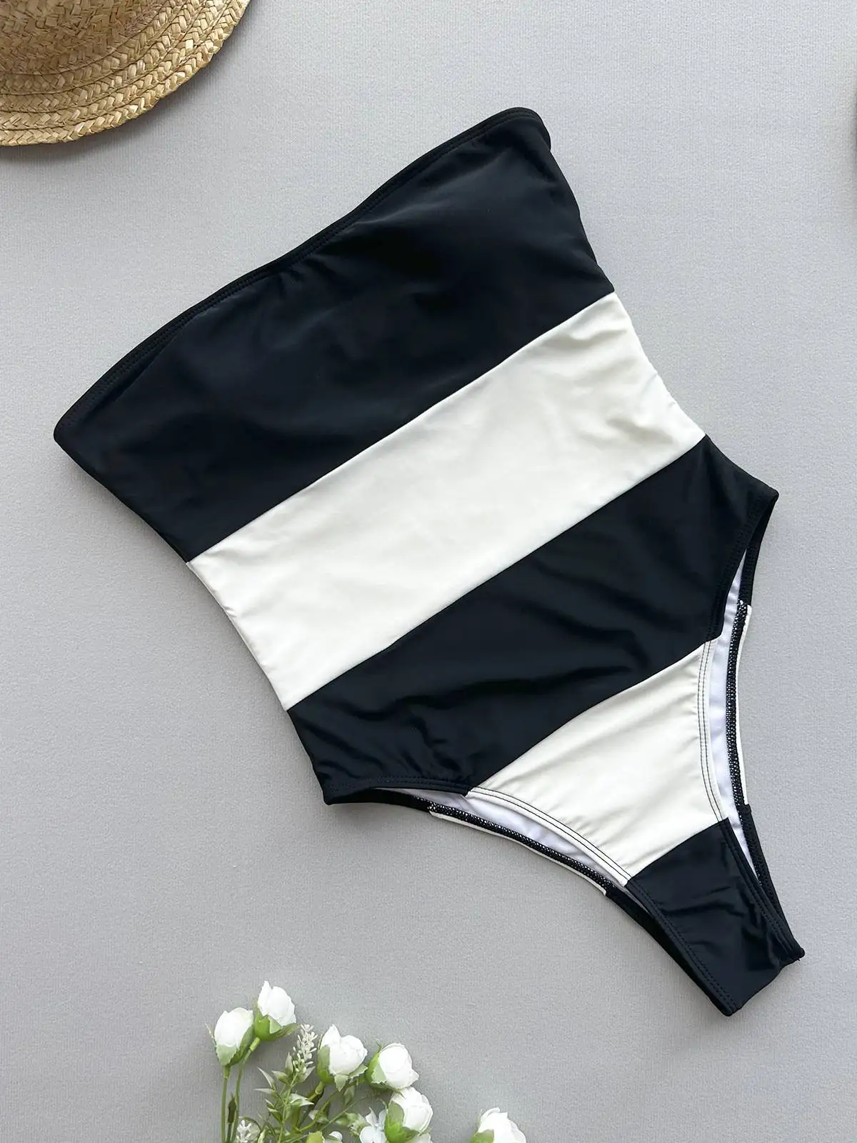 Cikini مثير أومبير كتلة اللون Monokini ملابس السباحة الصيف ملابس الشاطئ المايوه للنساء