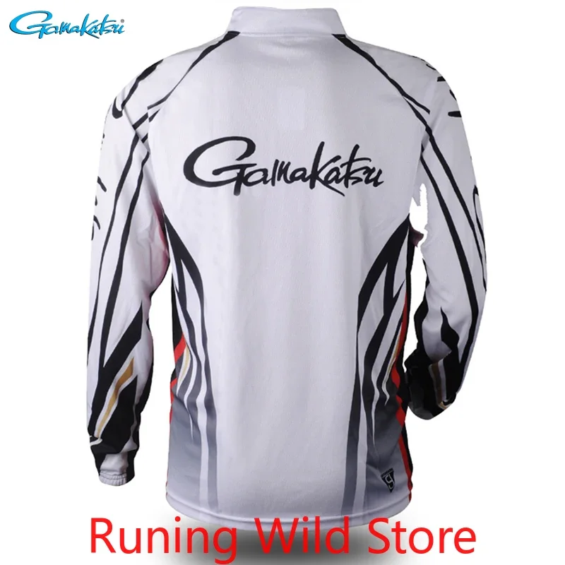 Gamakatsu Clothing 2022 Long Sleeve Fishing Clothes Outdoor Sprots Sunscreen Breathable Ultrathin Summer Anti-UV Fishing Shirt