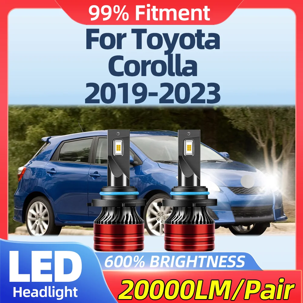 

Canbus LED Headlight Bulbs 20000LM 9012 HIR2 Car Lights 6000K Turbo Lamps 12V For Toyota Corolla 2019 2020 2021 2022 2023