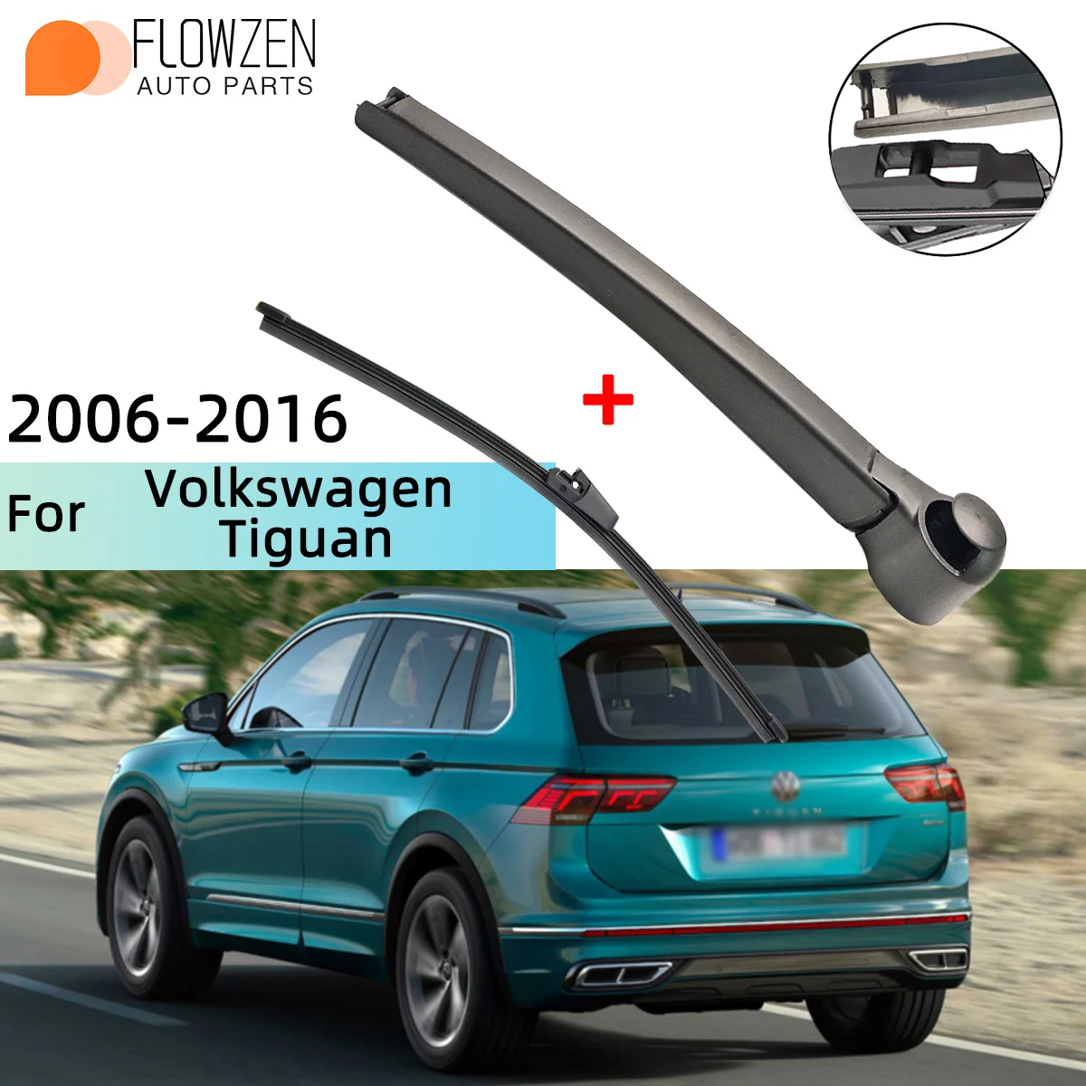 

Подходит для Volkswagen Tiguan 2006-2016, щетки заднего стеклоочистителя, рычаг стеклоочистителя, щетки для очистки лобового стекла, аксессуары