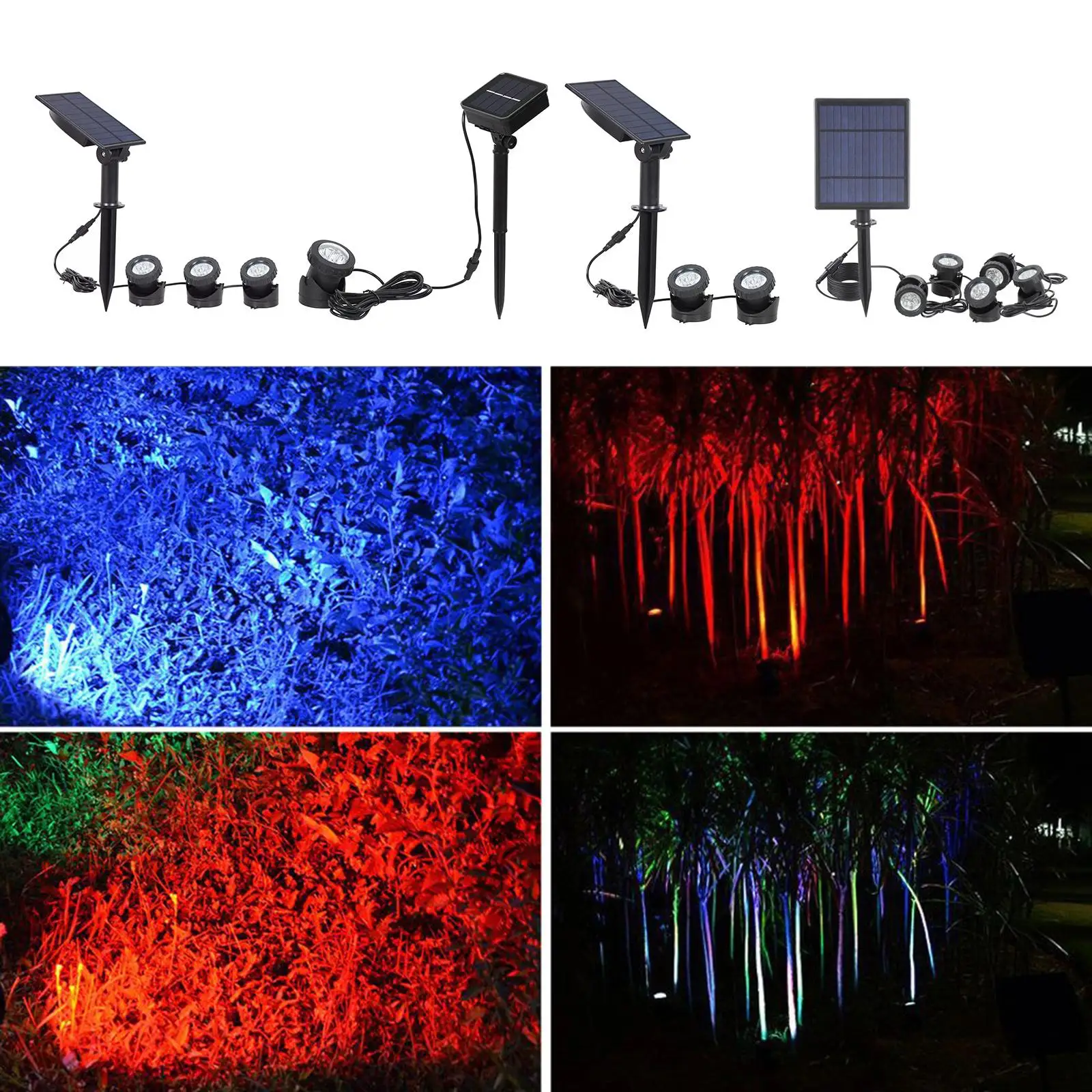 

Solar Underwater Projection Lights LED s Garden Outdoor Lighting