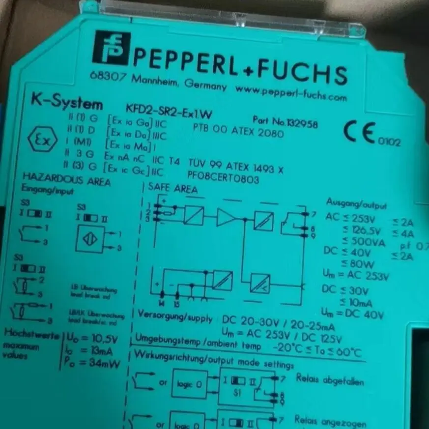 Pepperl+Fuchs KFD2-SR2-EX1.W signal isolator safety barrier Brand New-132958 #Y