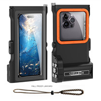 ShellBox Professional Diving Waterproof Phone Pouch For Samsung iPhone Bluetooth Connection Underwater 50ft/15m Protective Case