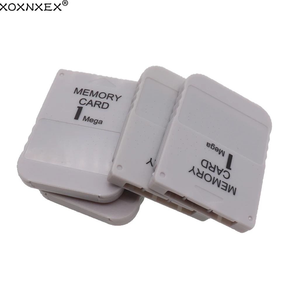 Tarjeta de almacenamiento de 1/5 Uds adecuada para consola de juegos PS1, tarjeta de memoria blanca, tarjeta de grabación PS1 PSONE de 1MB