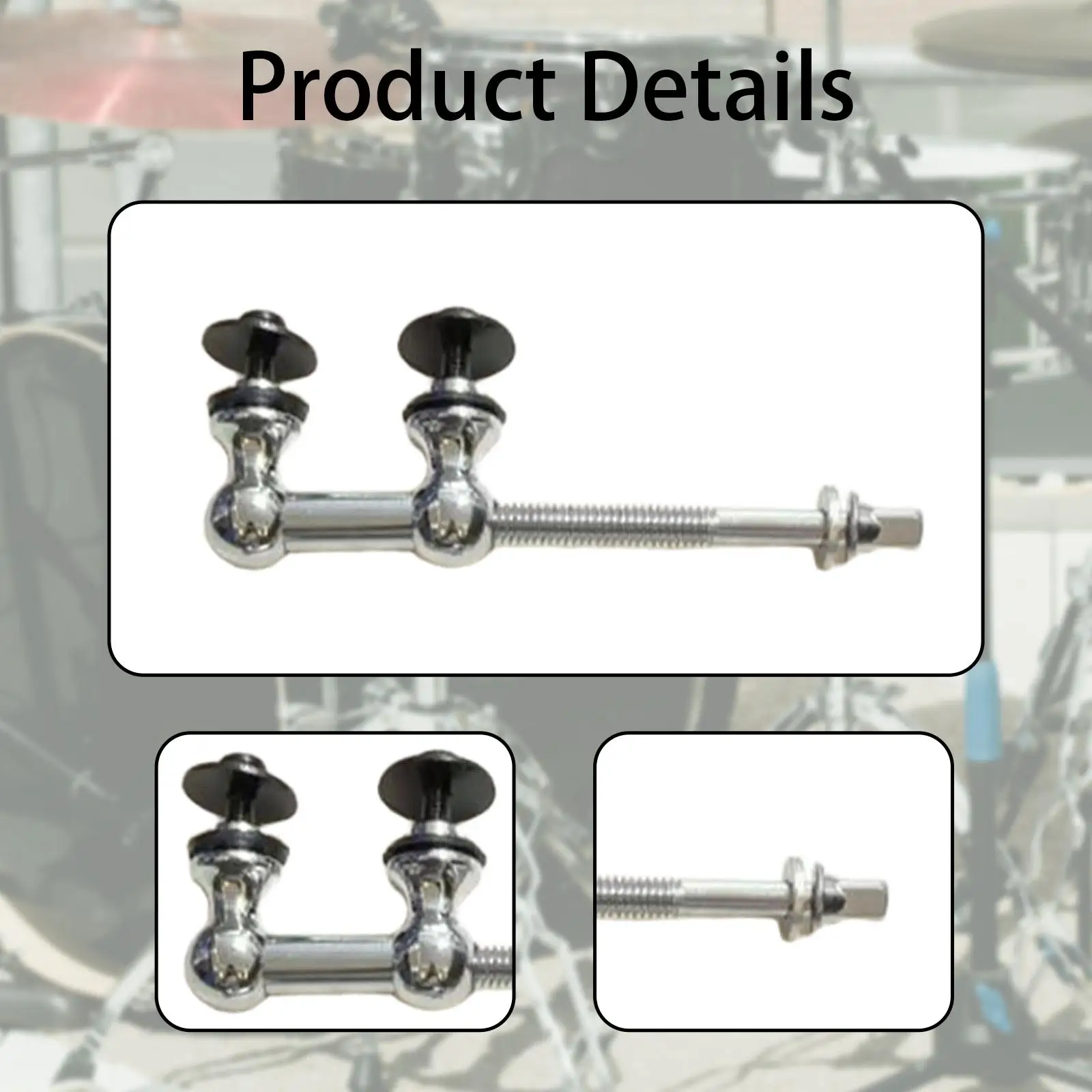 Drum Lug Gold Alloy Double Drum Lugs Replacement for Lugs De Drums and Snare Drum Hoops