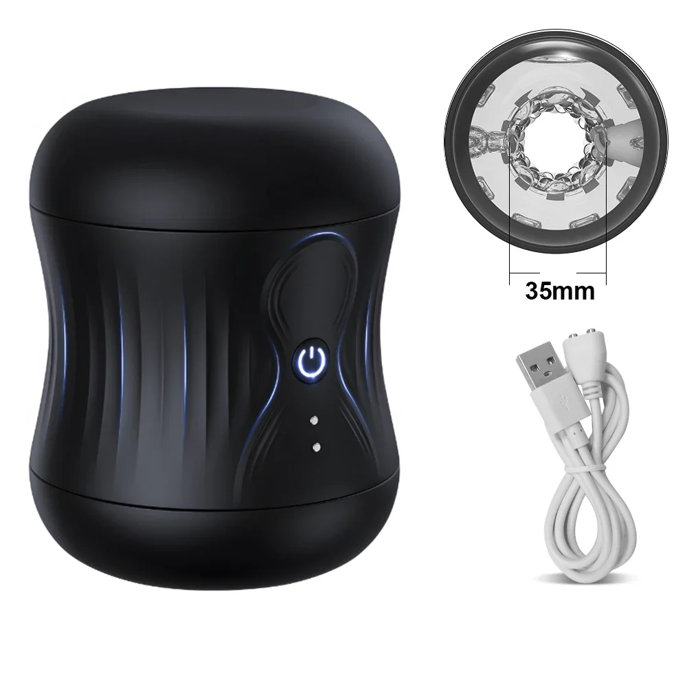 Automatic Masturbation Cup For Men Soft Silicone Vibrating Toy_voghion.com