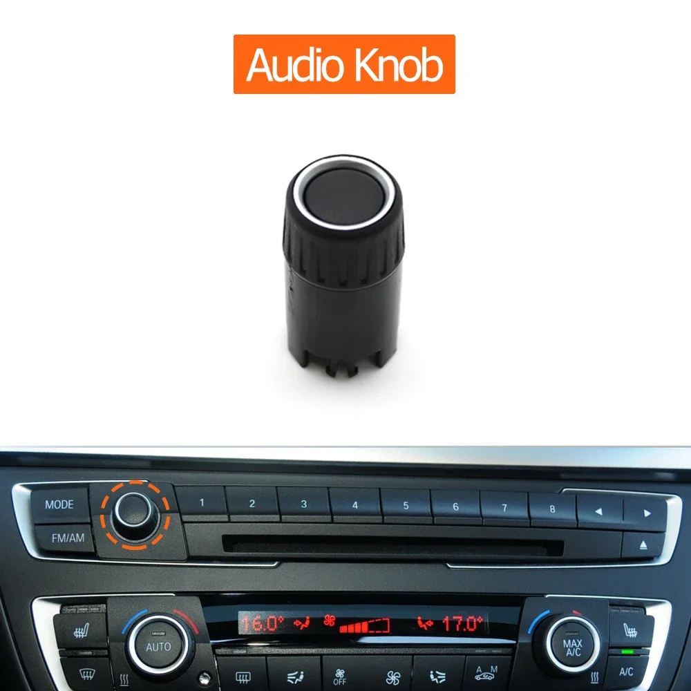 

For BMW 1 2 3 4 Series F20 F21 F22 F23 F87 F30 F31 F34 F32 F33 F36 F82 M4 Air Heater Climate AC Control Volume Audio Knob Cover