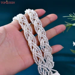 TOPQUEEN Vintage Handmade Beaded Waist Chain Bridal Wedding Belt Street Fashion Body Jewelry Banquet Woman Dress Belt S262