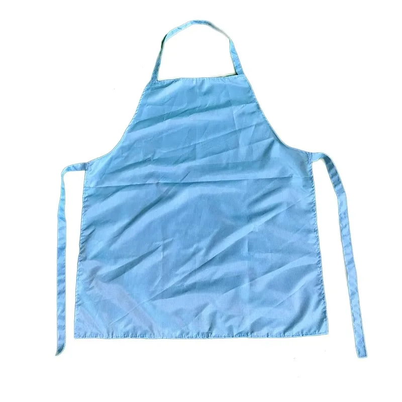 

【Best-selling】Industrial Frenal ESD Clothing Cleanroom ESD Antistatic Lab Apron Cloth Blue Color Aprons And Uniforms