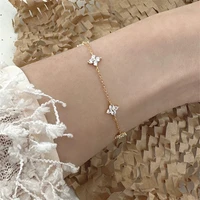 2026 New Crystal Flower Stainless Steel Bracelet Women Fashion Personality Korean Bracelet Jewelry Accessories Anniversary Gift - Image 3