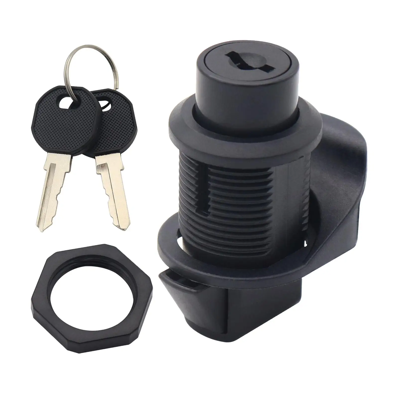 RV Paddle Entry Door Lock Latch with 2 Keys Adjustable Accessories up Entry