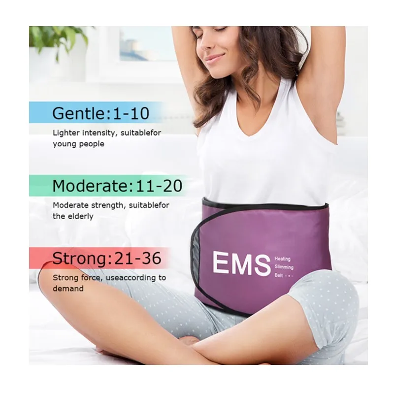 Wholesale Sports Fitness Waist Shaper Pu Sauna Sweating Slimming Women Belly Trimmer Massage Belt