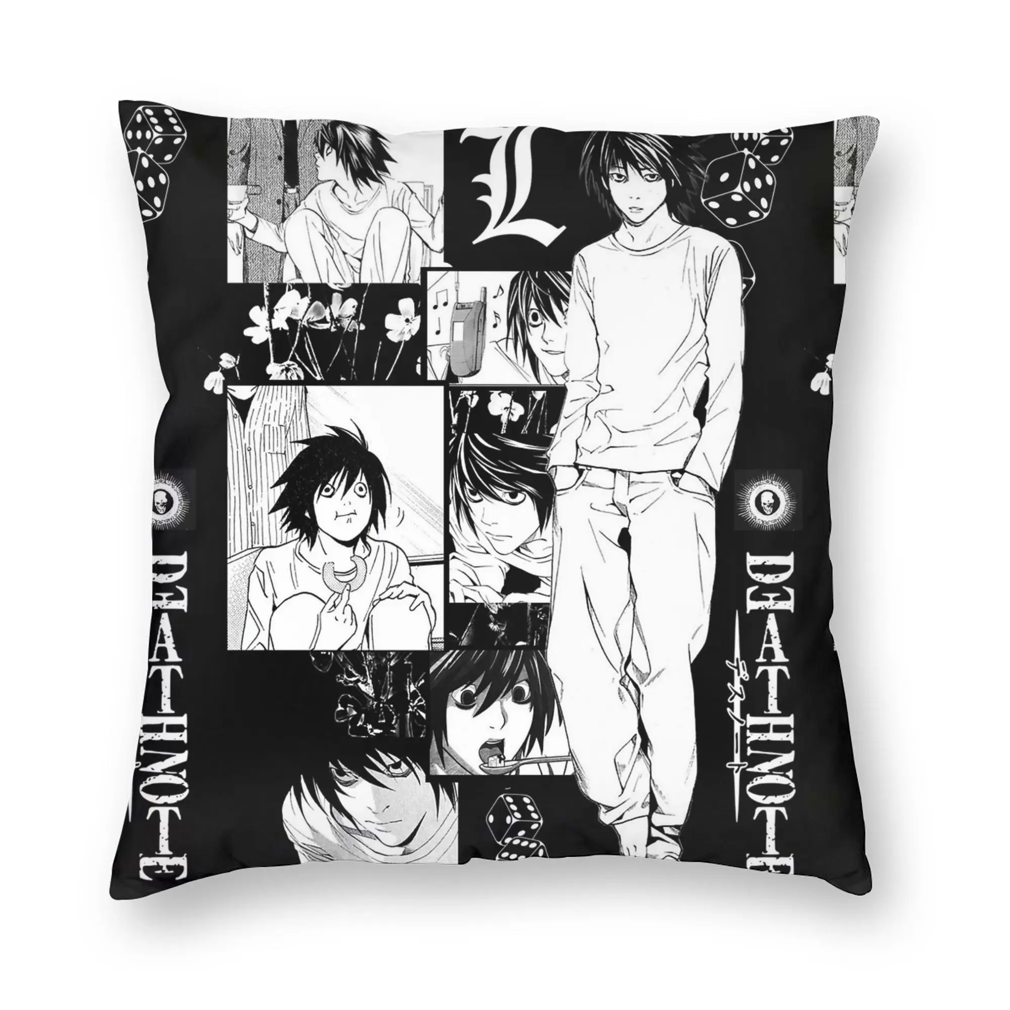 Death Note Kissenbezug L 18 Zoll Polyester