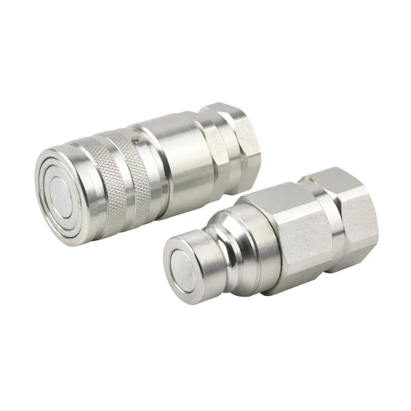 

BSP1/2 NPT1/2 Плоскостное гидравлическое быстроразъемное соединение FF ios16028 Гидравлическое быстроразъемное соединение