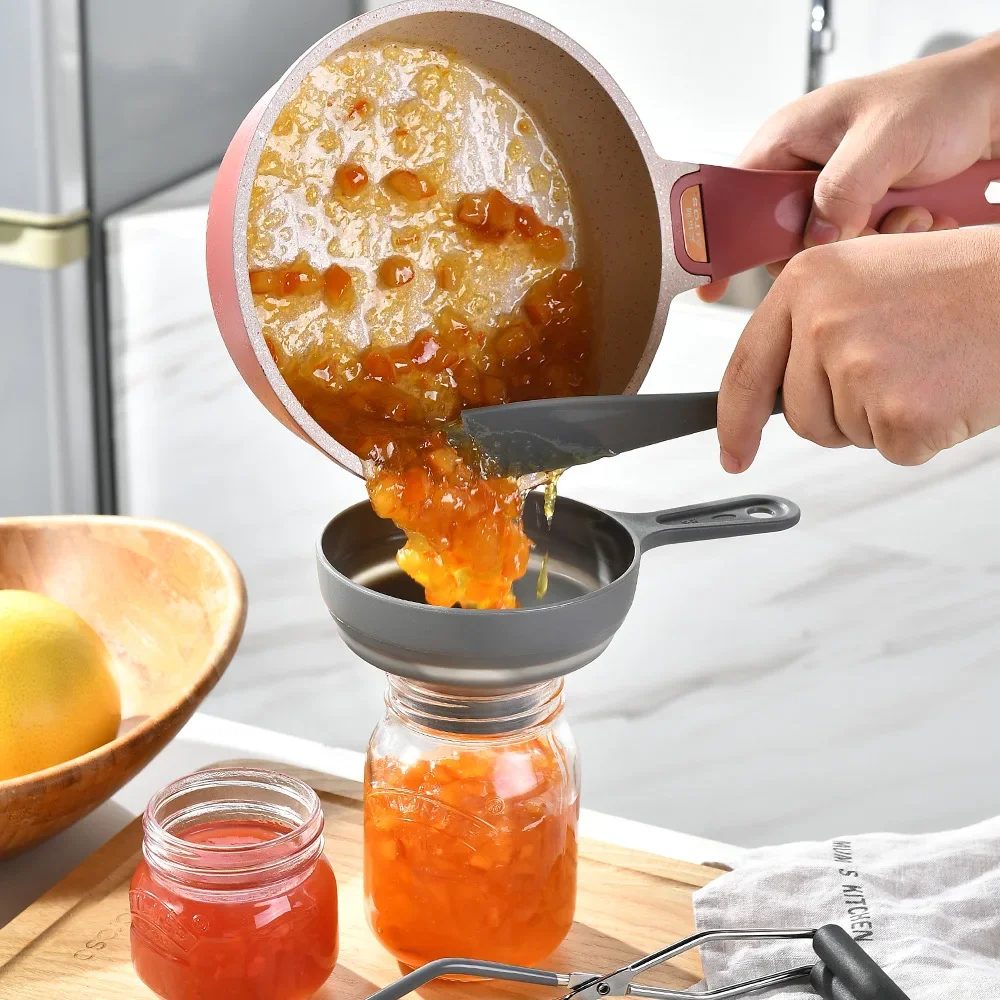 ملقط رفع قمع من السيليكون ، قادوس تعليب ، فلتر بمقبض ، رافع زجاج برطمان ، 1: 3