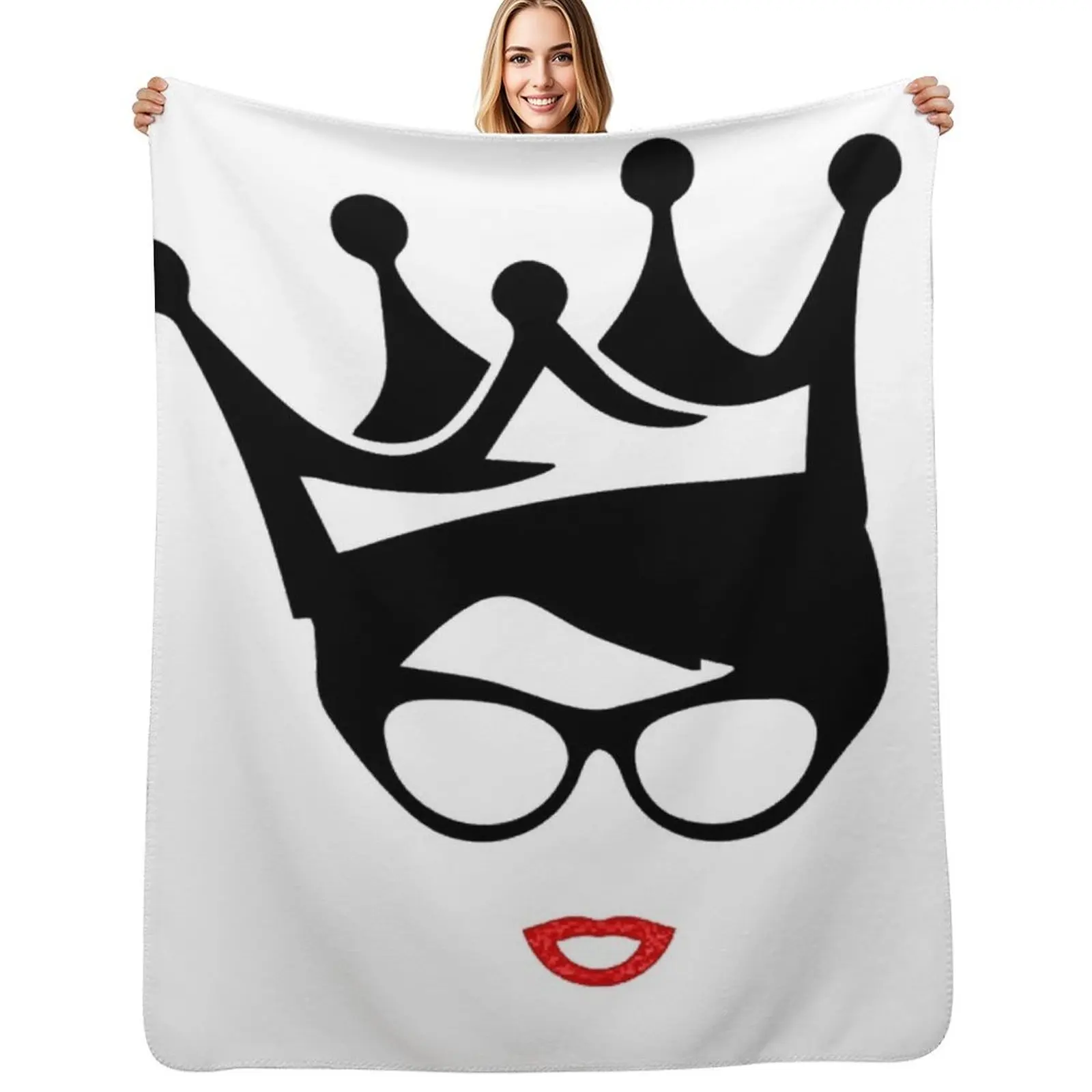 

queen lady Throw Blanket Cozy Throw Blanket Birthday Gift for Him Her