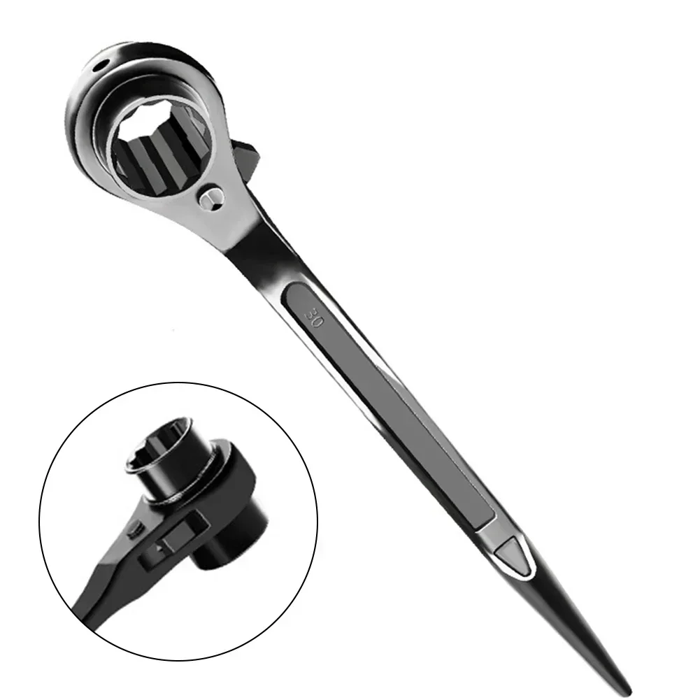 

1pcs 10-12mm Ratchet T-Bar Wrench Spanner Ratcheting Chainsaw High Carbon Steel Maintenance Hand Chainsaw Tools Accessories