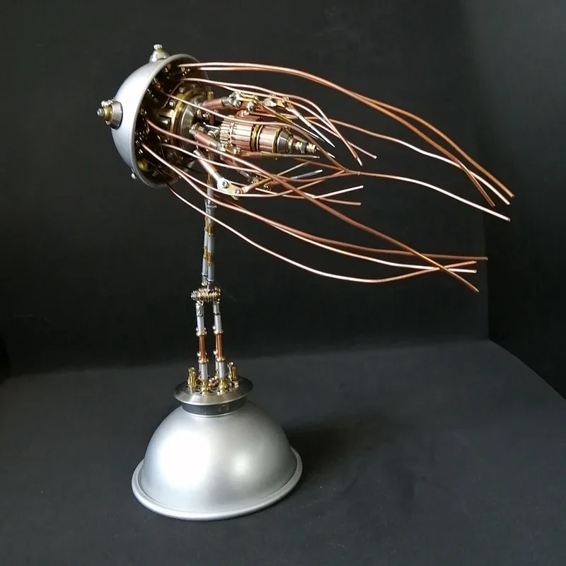 Deep Sea Sentry Mechanical Jellyfish Metal Assembly Model Creative Decoration Steampunk Desktop Ornament