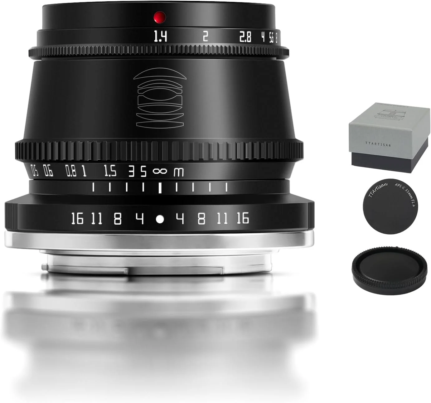 TTARTISAN 35mm F1.4 APS-C handmatige focuslens voor Fuji X Nikon Z Sony E M4/3 mount camera X-A10 X-A20 X-A3 X-E2S X-E3 A7 A7II A7R