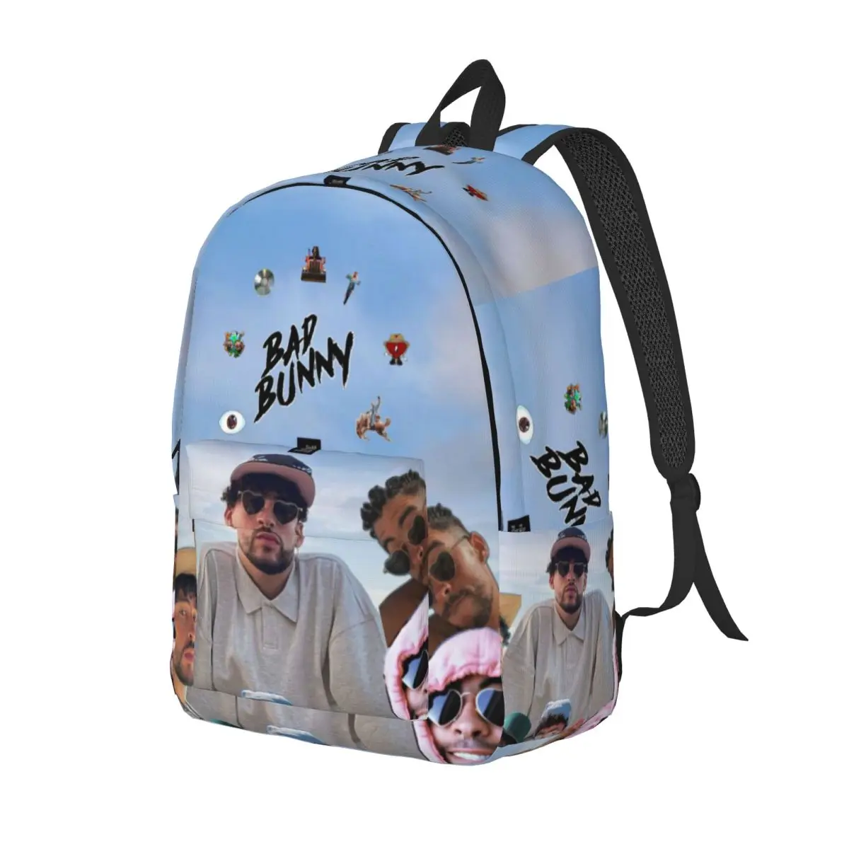 Bads Bunnys Backpack for Men Women Cool Student Business Daypack Laptop Computer Canvas Bags Lightweight