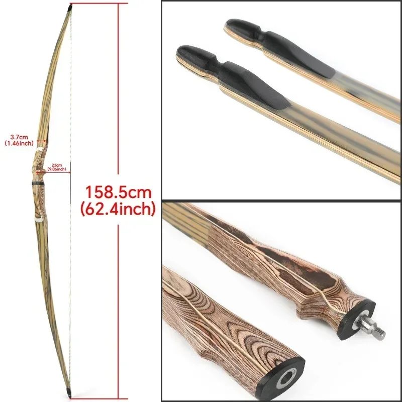 Archery Recurve Bow 60'' 62