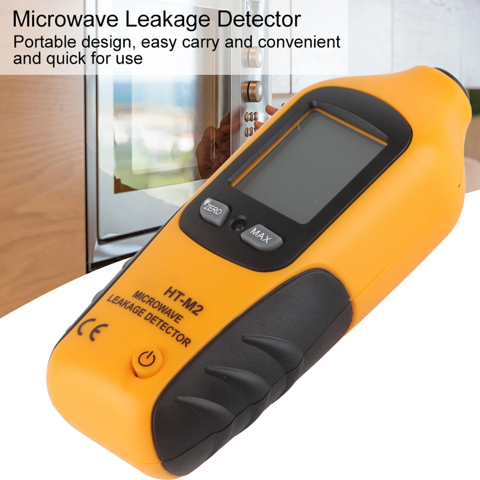 HT M2 Digital LCD Display Microwave Leakage Detector High Accuracy Radiation Meter Tester 2450MHz Microwave Detector