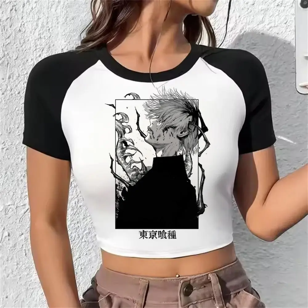 Tokyo Ghoul Kaneki Ken Suzuya Juuzou crop top gyaru babydoll harajuku Fairy gothic  corset Aesthetic Slim Fit Cute woman clothes