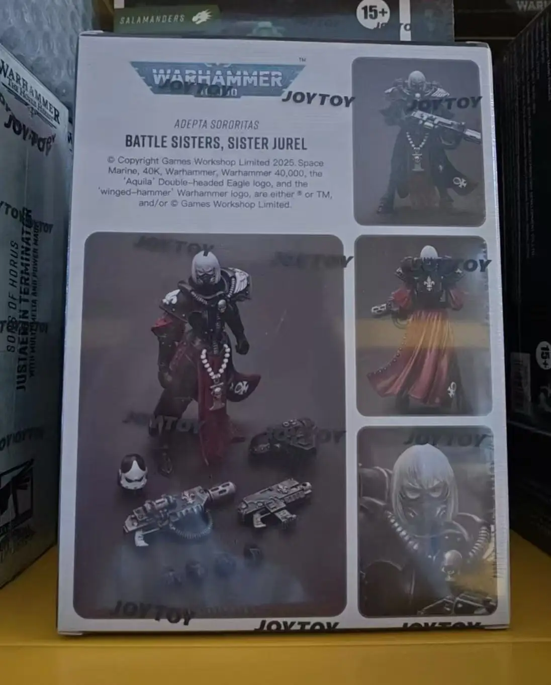 【ZW】JOYTOY Warhammer 40K 1/18 Actionfigur Adepta Sororitas Kampfschwester Schwester Jurel