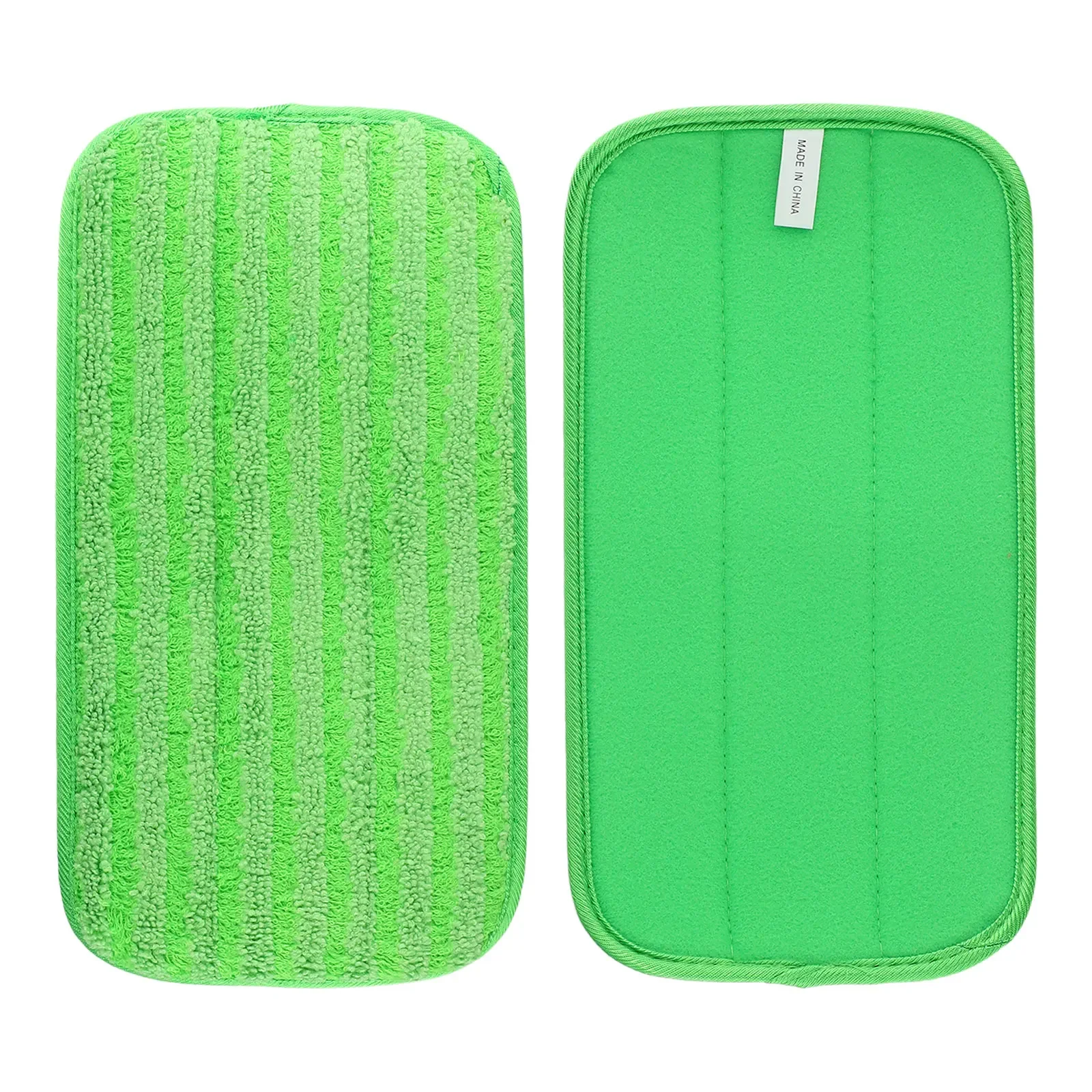 

2 Pack Microfiber Washable Reusable Mop Pads For Wet Jet 12 Inch Green Replacement Hardwood Home Supplies