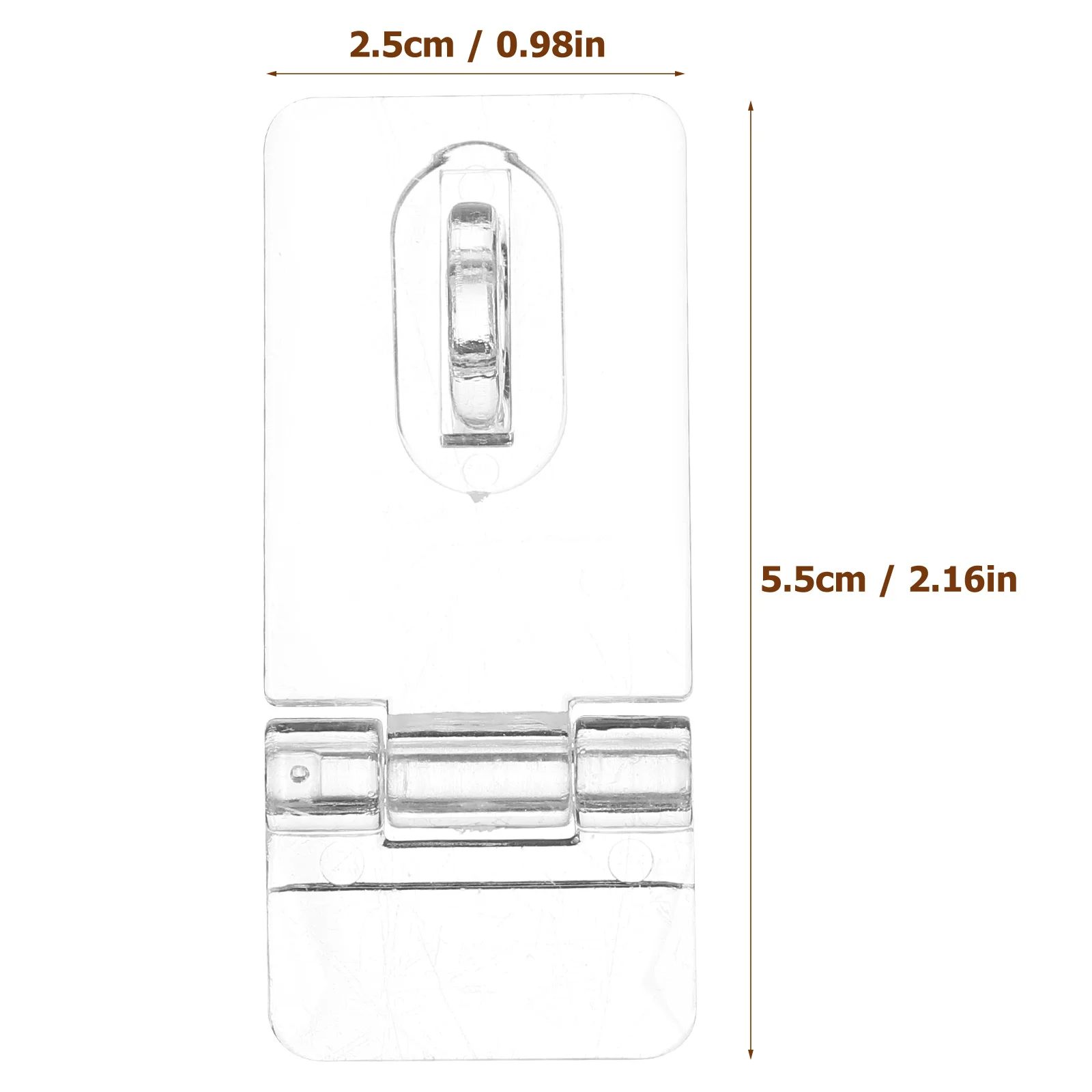 Boxes Heavy Transparent Lock Hinge Latches Acrylic Hasps Cabinet Hinges Buckles Locks Clear Degree SelfLocking Folding Holefree