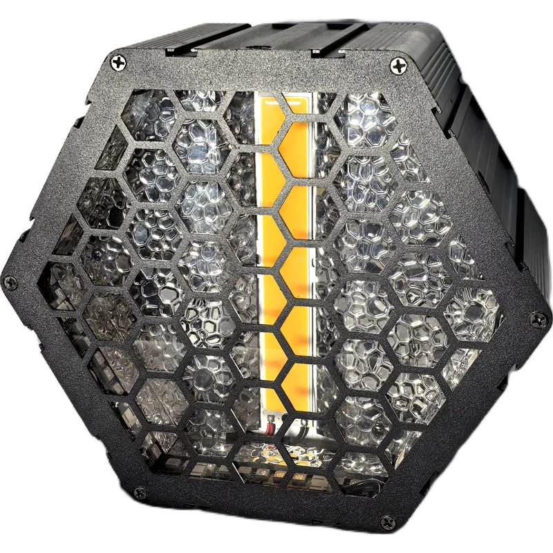 Factory 1*60W Hexagonal Pixel Retro Strobe LED Moving Head Light Splicing Disco Stage Background Light with DMX512 Control