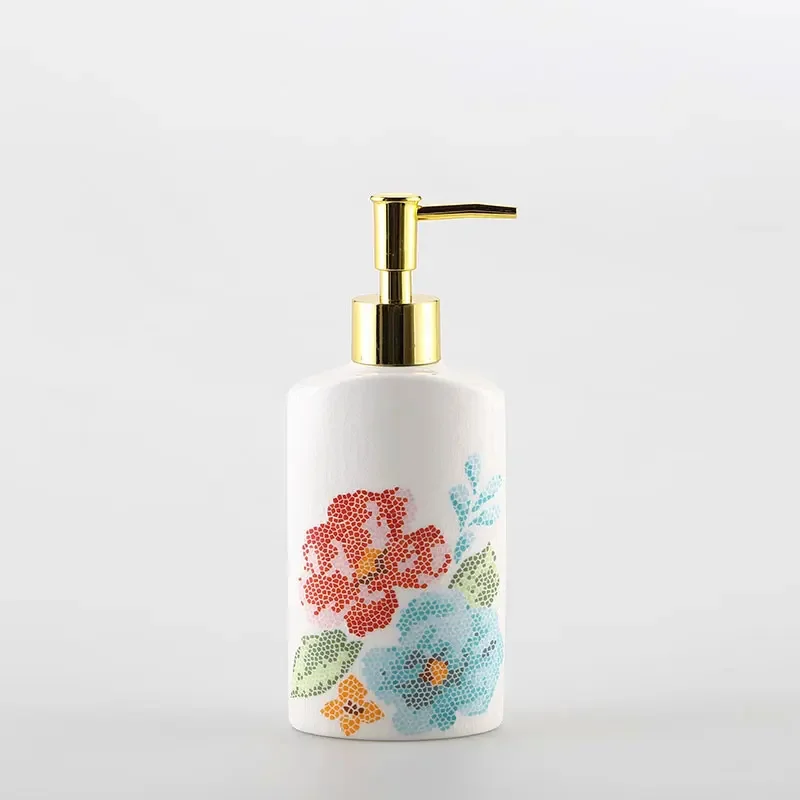 

260ml Ceramic lotion press bottles separate bottle hand lotion soap bottles toilet shower gel bottle bathroom accessories