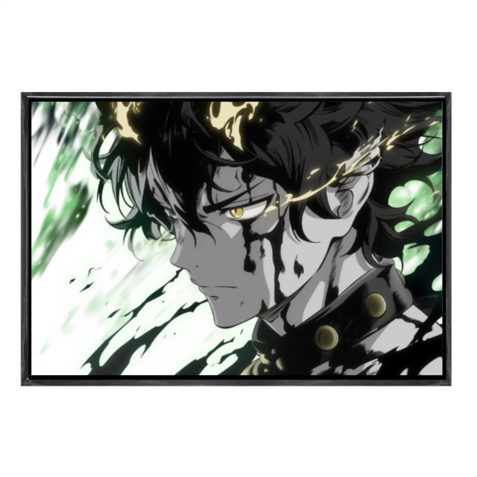 

Japanese Manga Multi-Size Canvas Poster Double Framed Wall Art,Black Clover Home Decor for Living Room Bedroom