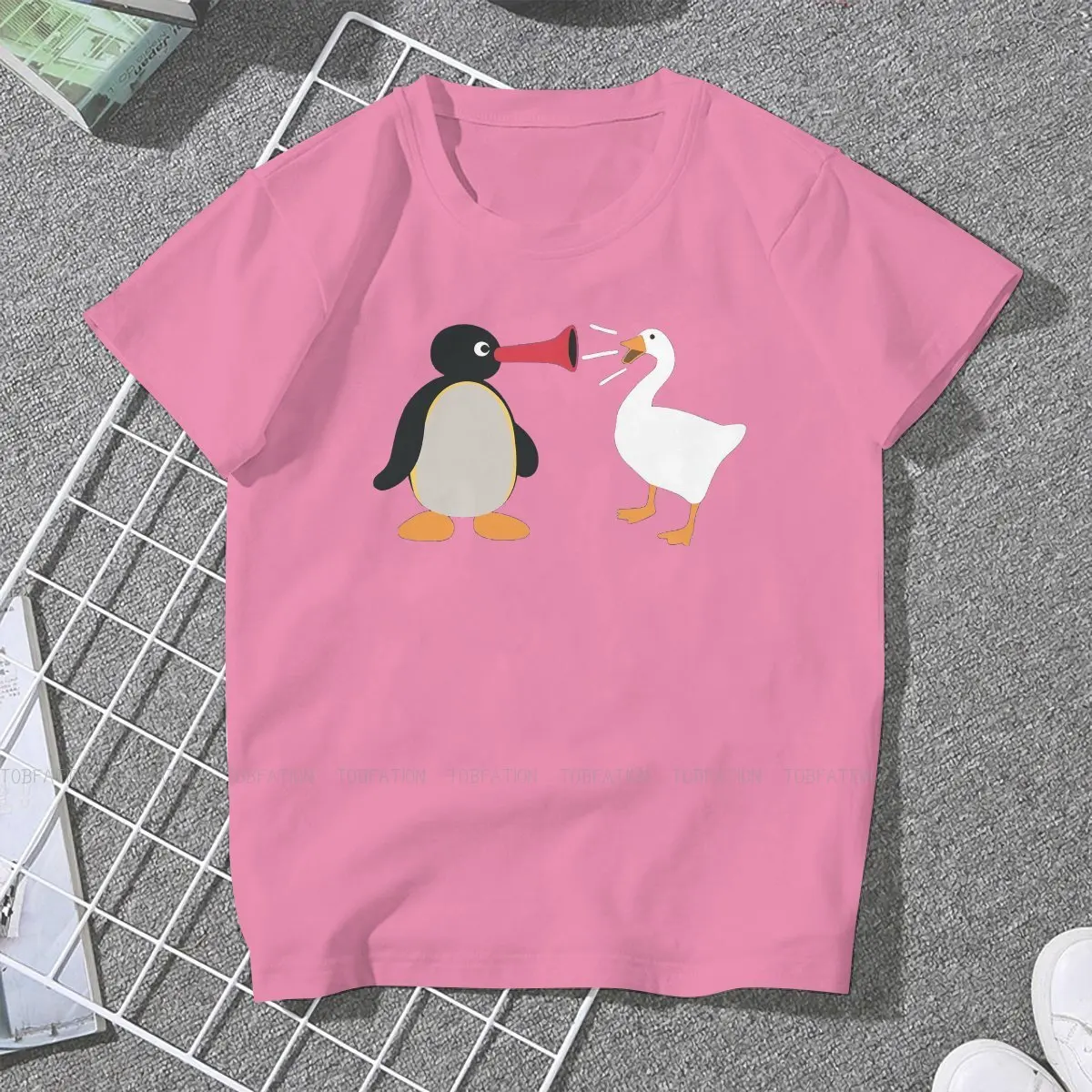 Noot Honk 5XL TShirts PINGU Woman Graphic Fabric Tops T Shirt O Neck