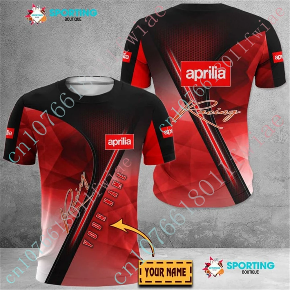 Aprilia T-shirty Harajuku Luksusowa koszulka anime z krótkim rękawem dla mężczyzn Kobiety Casual Oversized T-shirt Unisex Odzież Niestandardowe logo