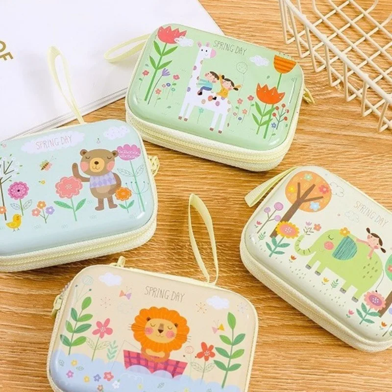 Coin Wallet Mini Children's Rectangular Zipper Bag Cartoon Coin Headphones Wire Key Storage Bag