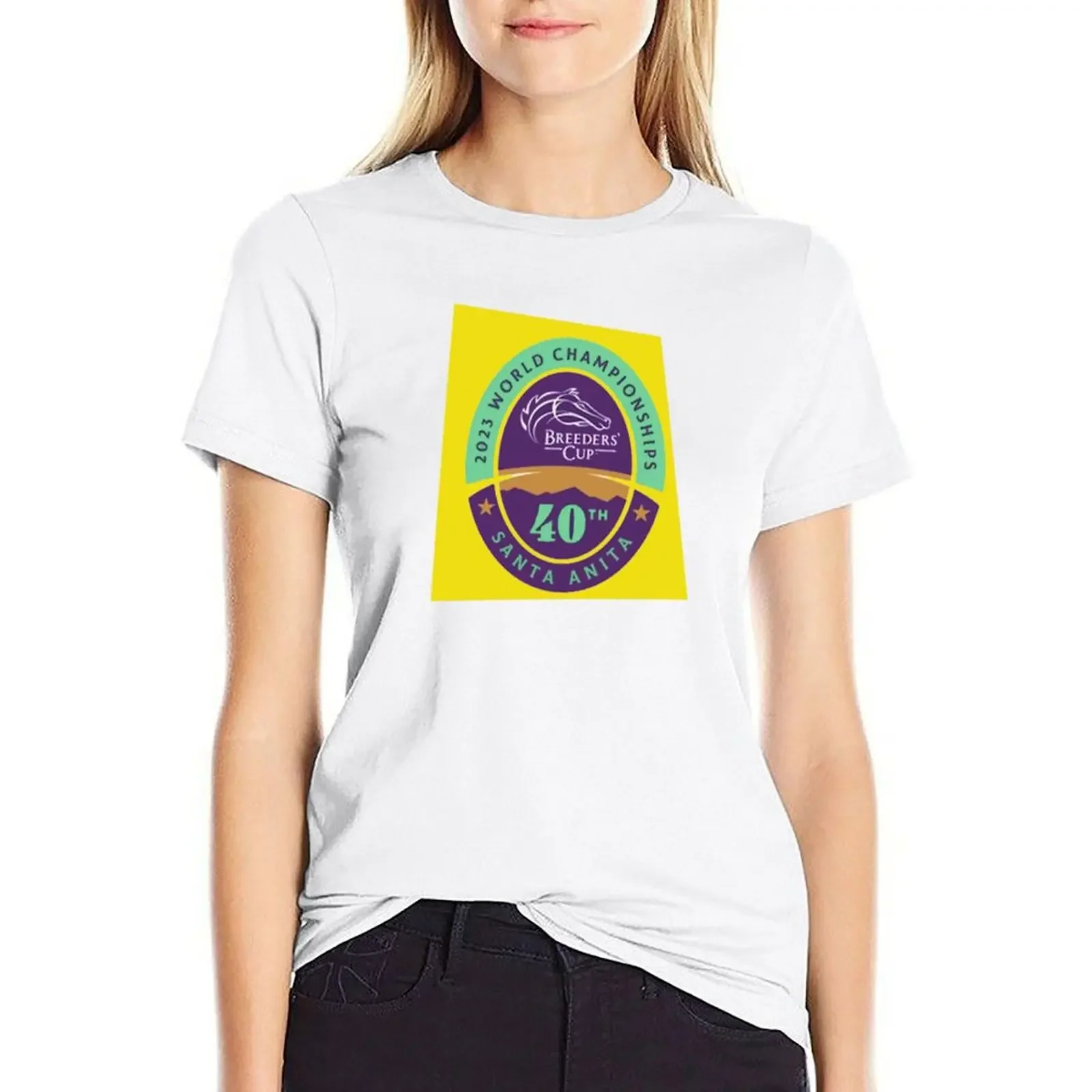 

Breeders cup 2023 Championchips 40th Santa Anita T-shirt graphics tees shirts graphic tees Summer Women's clothing