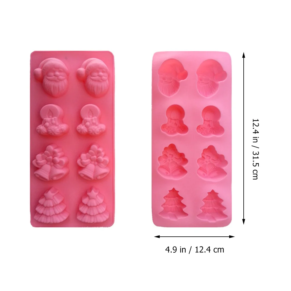 

Food Grade Silicone Christmas Molds DIY Baking Cake Soap Making Microwave Oven Freezer Silicone Mold Cake Mold