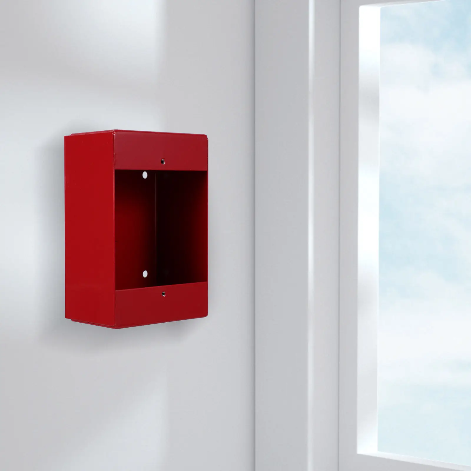 Metal Fire Alarm Switch Bottom Case Manual Call Point Bottom Box Robust Emergency Release Button Box for Commercial Residential