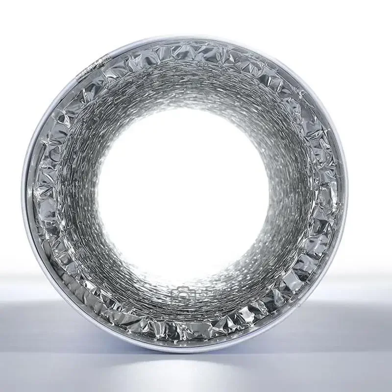 Aluminum Foil Tube Flexible Ventilation Hose Pipe Air Vent System for Kitchen, Toilet, Hydroponics Extractor Fan Duct