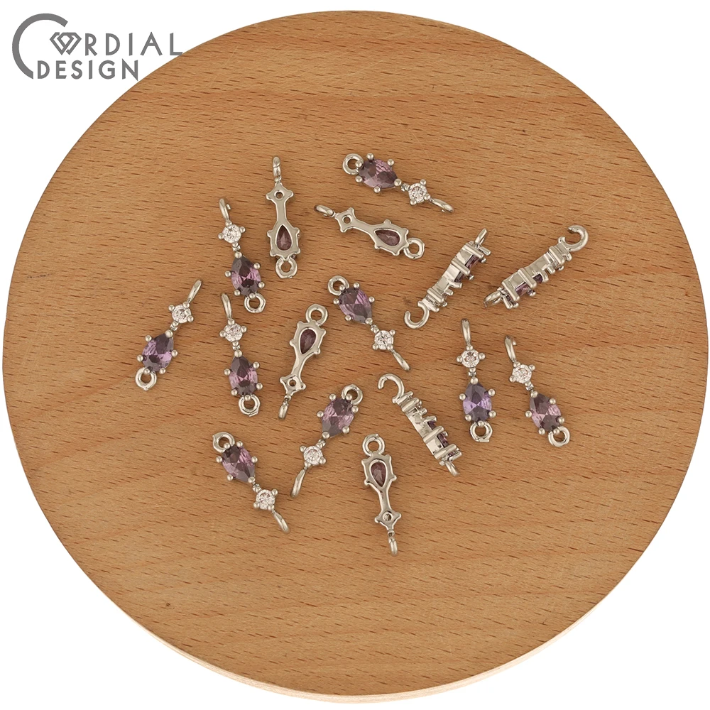 Hartelijke Ontwerp 100Pcs 5*18Mm Cz Connectors/Oorbellen Accessoires/Hand Gemaakt/Drop Shape/bedels/Diy/Sieraden & Components