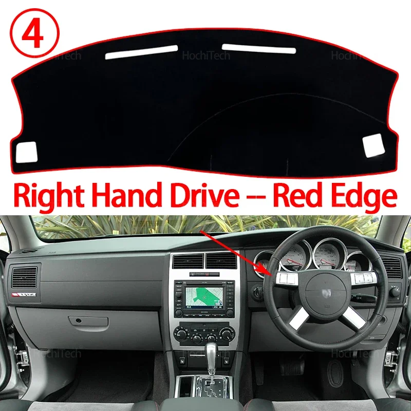 Für Dodge Charger 2005 2006 2007 Schatten Cape Decke Auto Zubehör Dashboard Abdeckung Dash Board Matte Teppich Pad – Detail 12