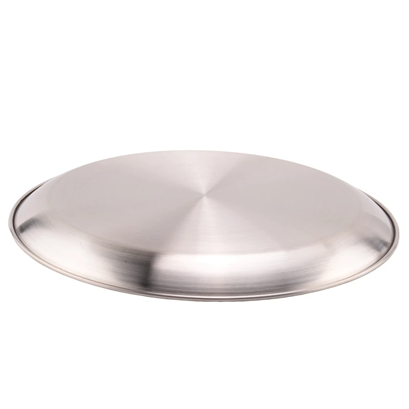 Imagem -03 - Round Pizza Baking Tray Forno Folha de Cozimento Assar Servindo Pack 12 Polegada Aço Inoxidável