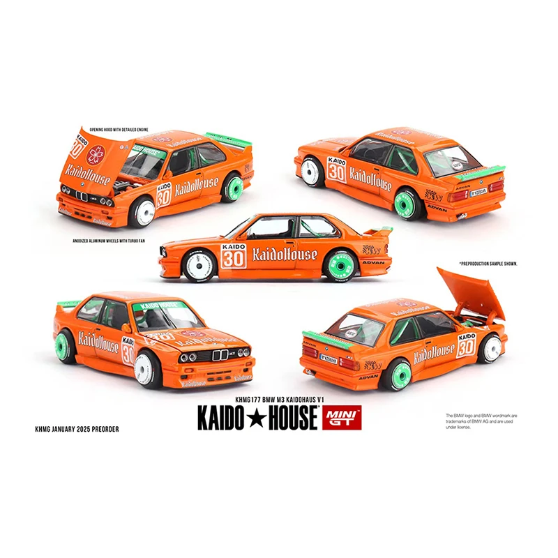 PreSale Kaido House 1:64 AE86 BMW M3 Skyline GTR R34 NSX M3 Honda CIVIC 510 R33 غطاء محرك السيارة القابل للفتح دييكاست ديوراما نموذج سيارة اللعب