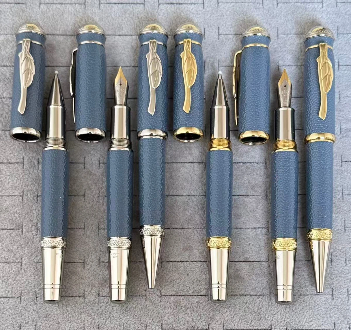 

Роскошная синяя перьевая ручка / ручка-роллер, винтажная деловая ручка для подписи, высококачественная офисная ручка для письма, идеальный подарок для мужчин/женщин