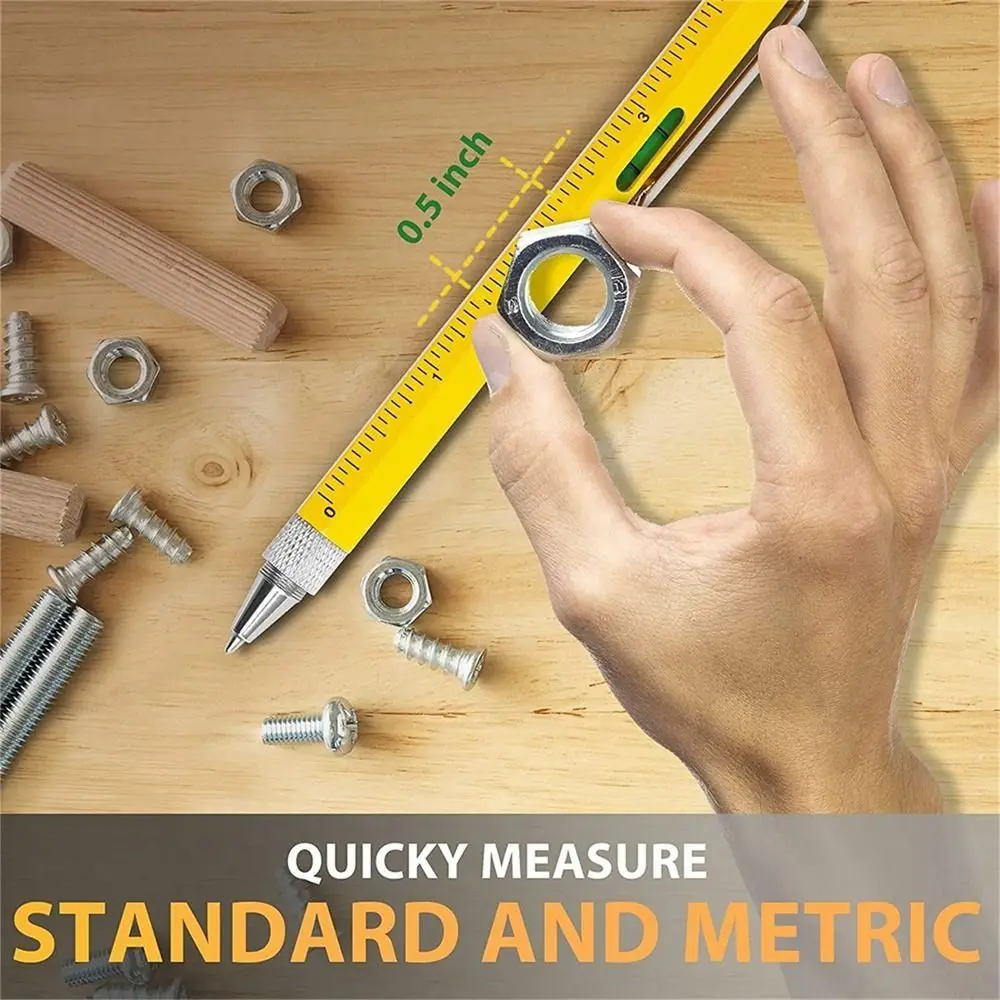 Metal Multifunction Screwdriver Pen Laser Engraving Custom Logo Tool Pen Multifunction Screwdriver Function Ballpoint Pen
