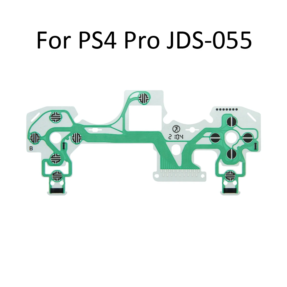 Проводящая пленка контроллера JDS 050 040 030 010, кабель с ручкой, кнопка, пленка для клавиатуры для Sony Playstation 4 PS4 Pro Slim Dualshock