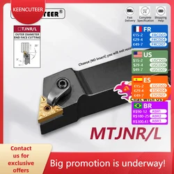 MTJNR1616 MTJNR2020 MTJNR2525 MTJNR3232 Lathe Bar CNC Cutting Tool MTJNR/L External Turning Tool Holder