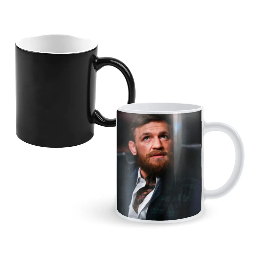 C-CONOR MCGREGOR Newest Design Coffee Mugs Heat Color Changing Milk Tea Cup Colorcup For Birthday Gifts