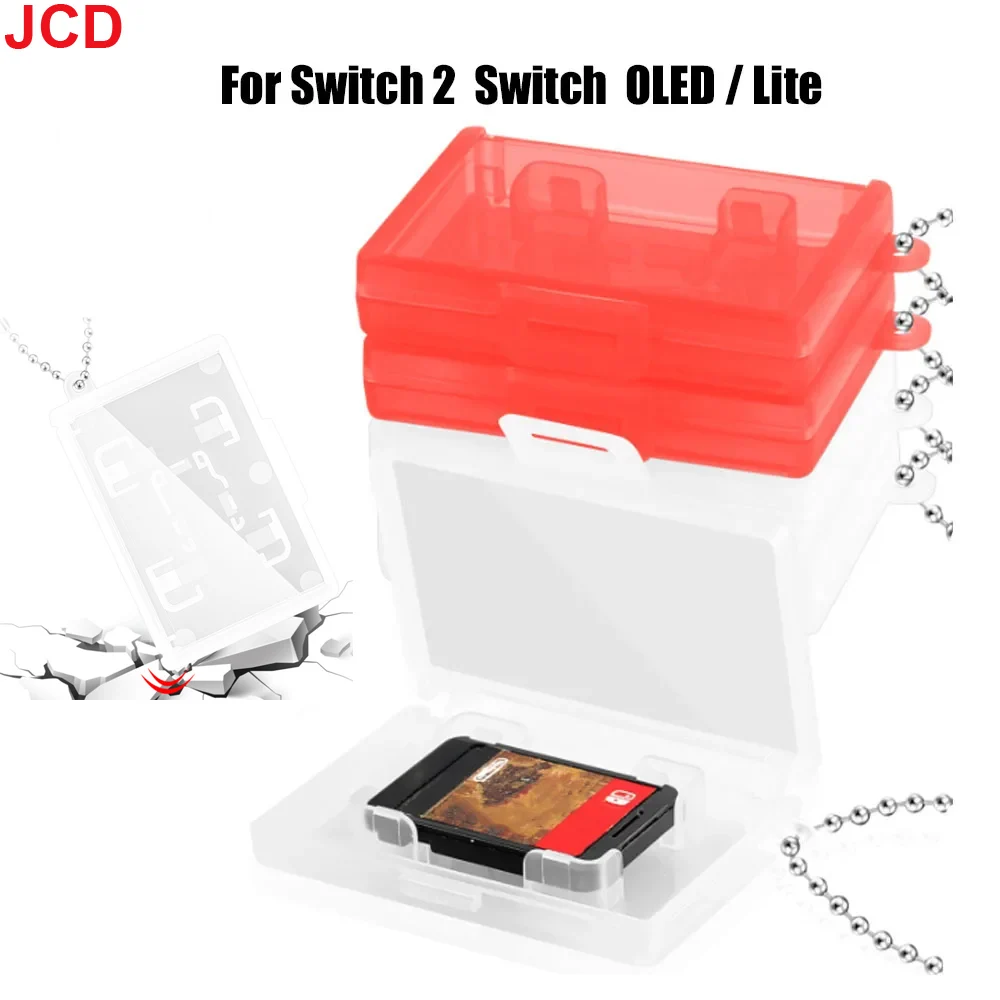 JCD 5pc For Switch 2 NS2 Game Card Storage Box For Switch Oled Lite Card Storage Box TF Memory Card Storage Keychain Card Box